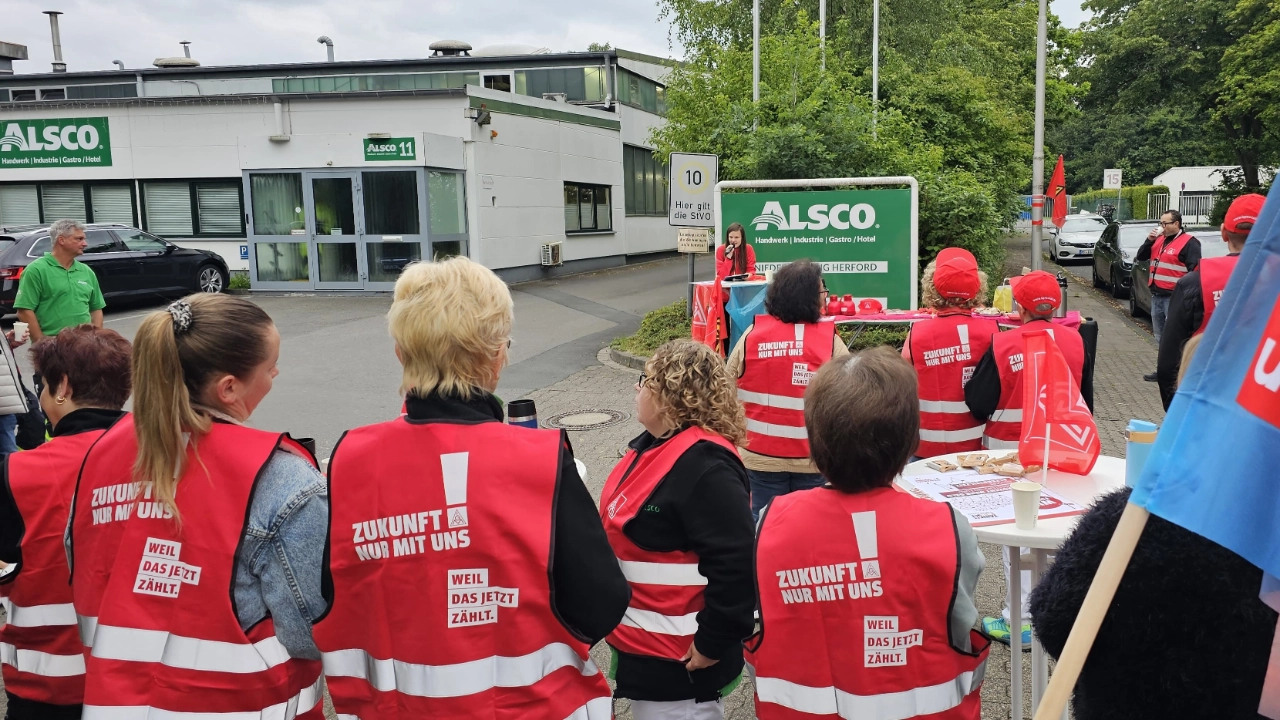 Warnstreik Alsco 2025
