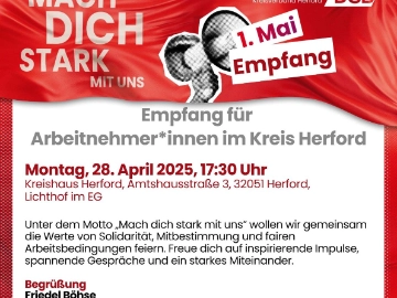 Empfang für Arbeitnehmer*innen im Kreis Herford